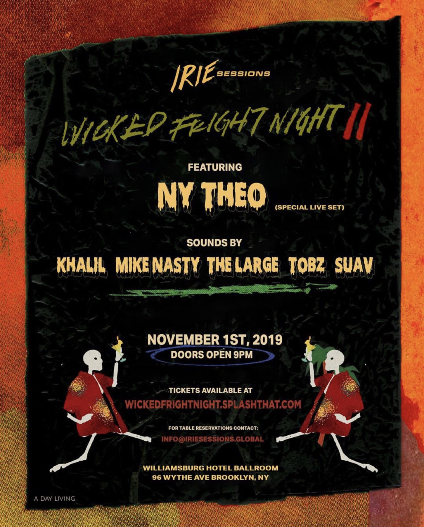 Irie cultural event poster