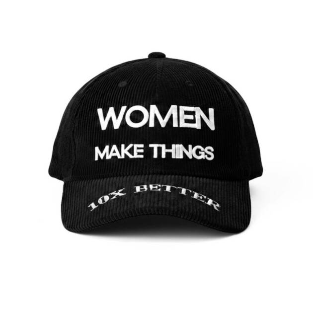 WOMEN MAKE THINGS 10X BETTER CORDUROY HAT